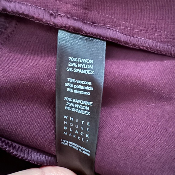 Maroon Women’s WHBM Jacket Size 4 - Picture 4 of 4